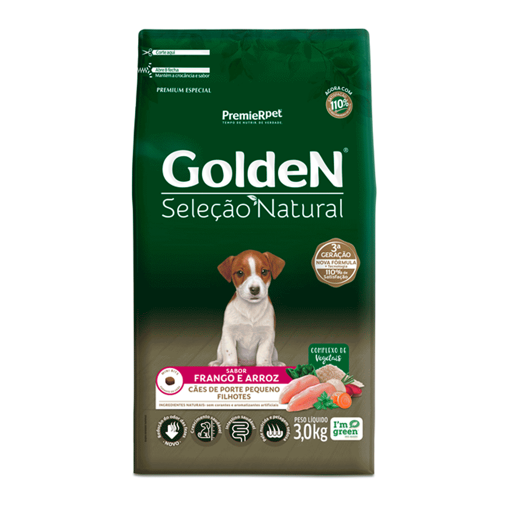 Golden Seleção Natural Filhote Raças Pequenas