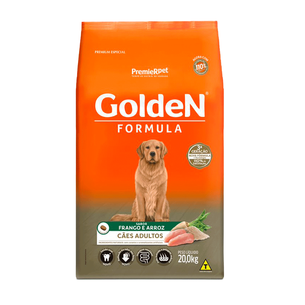 Golden Fórmula Raças Grandes Adulto