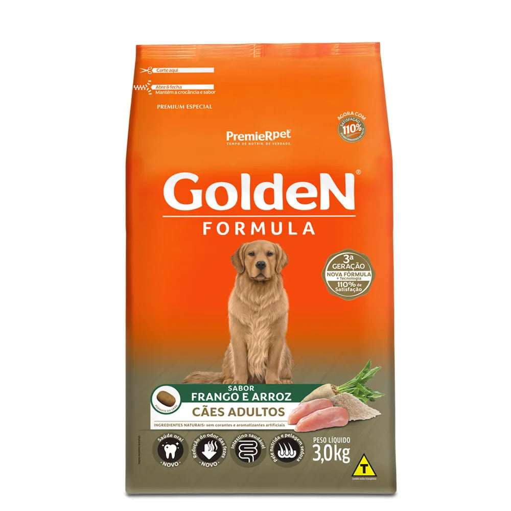 Golden Fórmula Raças Grandes Adulto
