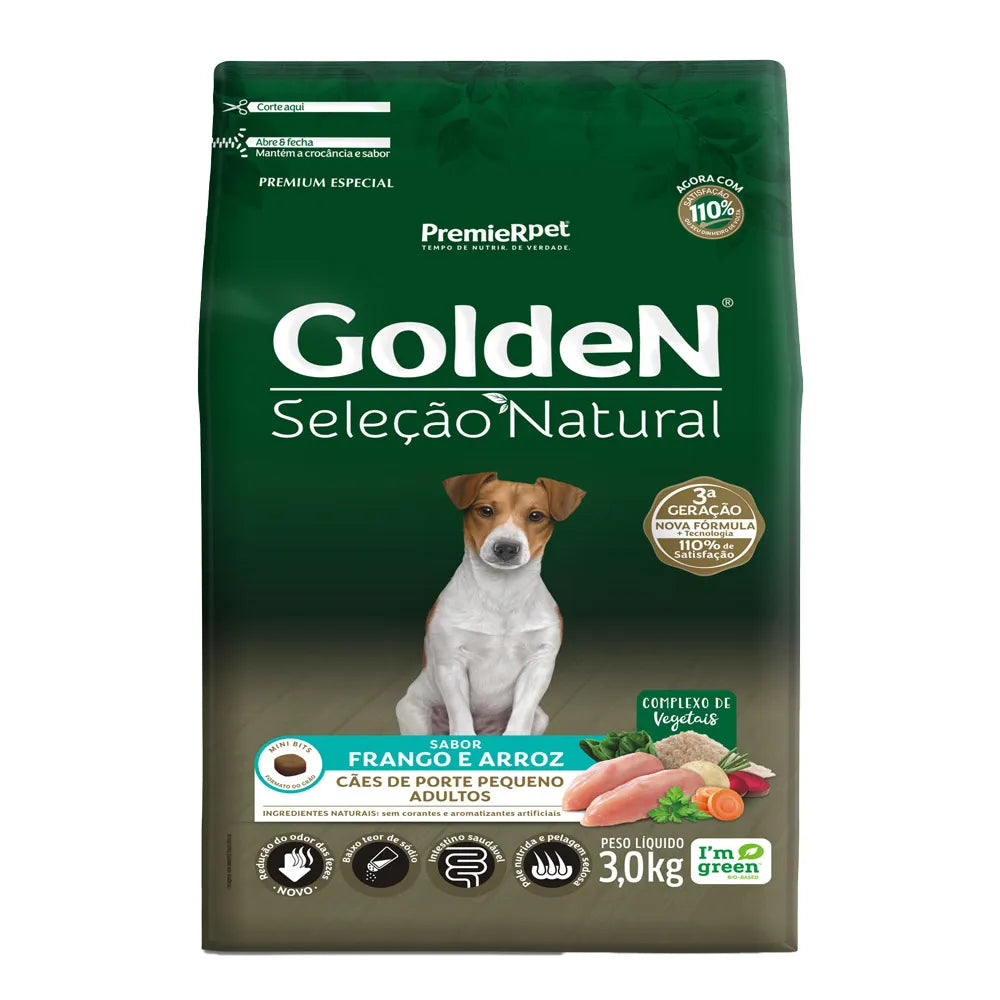 Golden Seleção Natural Adulto Raças Pequenas